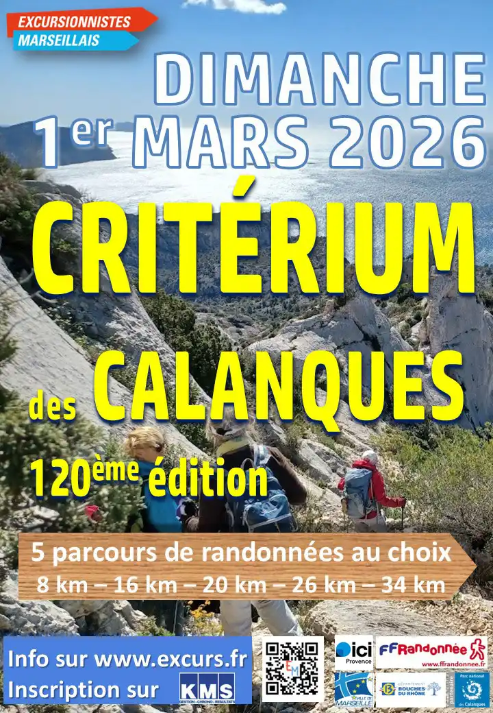 Affiche du 120° Critérium des Calanques (2026)